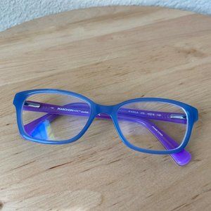 Marchon NYC Junior Eyeglasses Frame M-KAYLA 470 49-16-130 Blue Purple Plastic